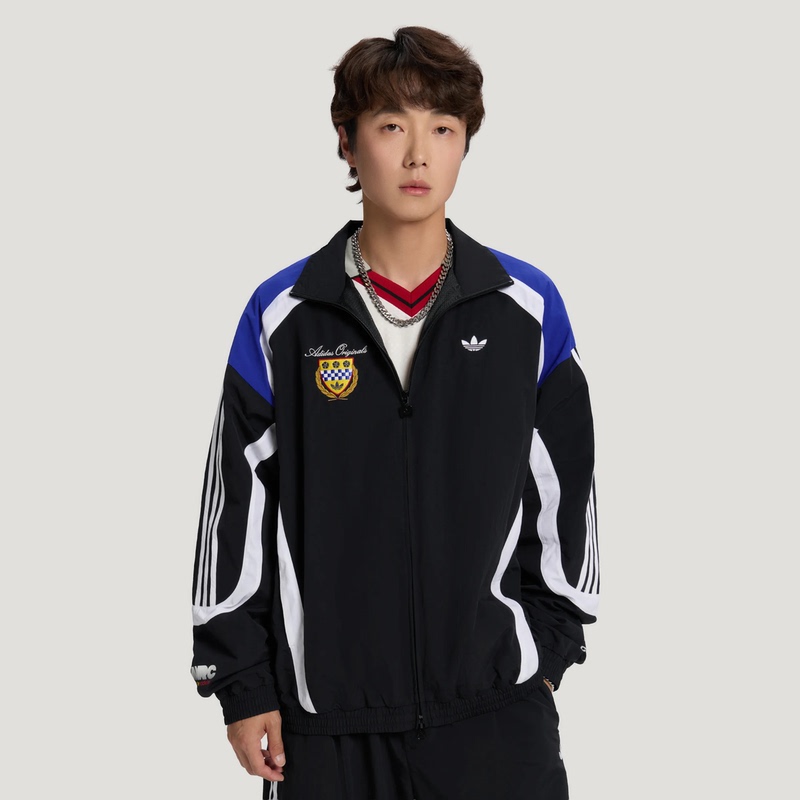 In-Stock Authentic Adidas Trefoil Men's Racing-Style Sports Jacket Woven Coat Ld6510 6511