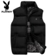 Playboy down vest nam mùa đông phiên bản Hàn Quốc của xu hướng tự may vest dày và nhung ấm áp áo khoác cotton - Áo vest cotton