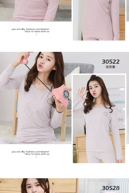 InBron Thanh niên mùa thu Set Set Lycra Cotton Girl Thin Sinh viên đồ lót nhiệt dưới áo len bộ đồ cotton cho bé trai