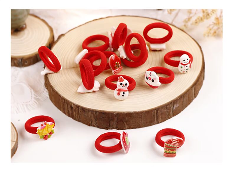 Tuổi thơ mạnh mẽ của trẻ em ban nhạc cao su em bé Giáng sinh headband phụ kiện tóc tóc cô gái buộc tóc không làm tổn thương tóc dây tóc phụ kiện tóc gần đây
