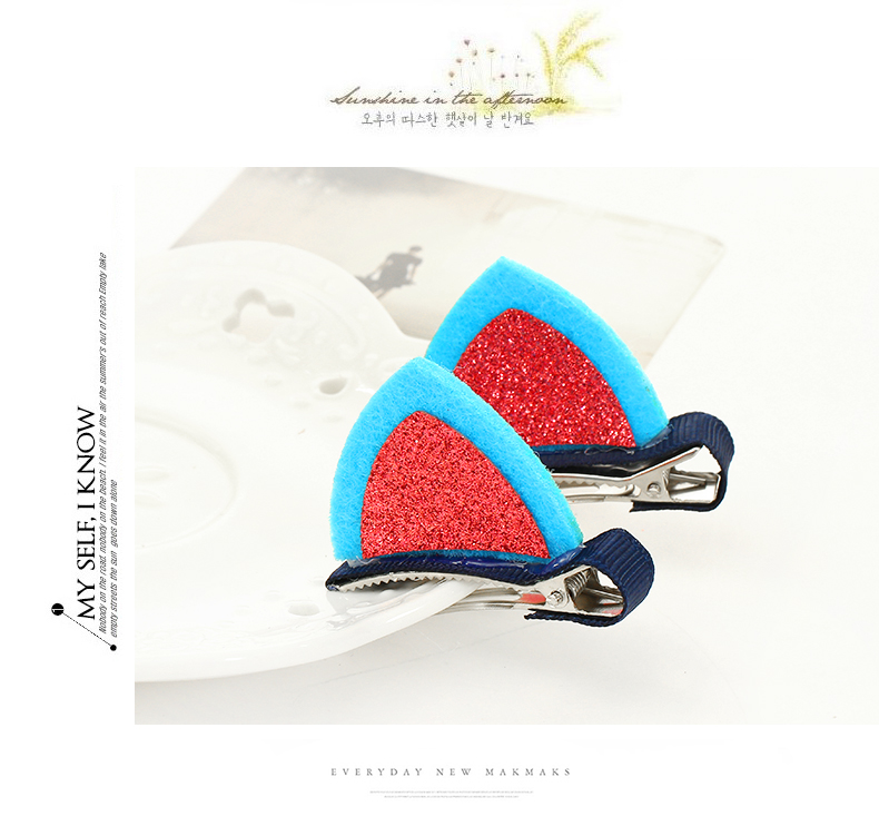 Vibrant Thời thơ ấu Tóc Phụ kiện tóc Dễ thương Dễ thương Mèo con Tai stereo Tai Clip hàng đầu các shop bán phụ kiện tóc đẹp 