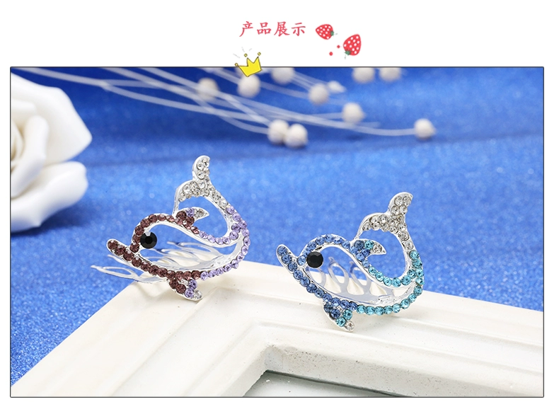 Tuổi thơ đầy sức sống, lược chải tóc cho trẻ em, công chúa bé gái, kẹp tóc rhinestone, bé gái, lược chải đầu, mũ đội đầu dây buộc tóc hàn quốc