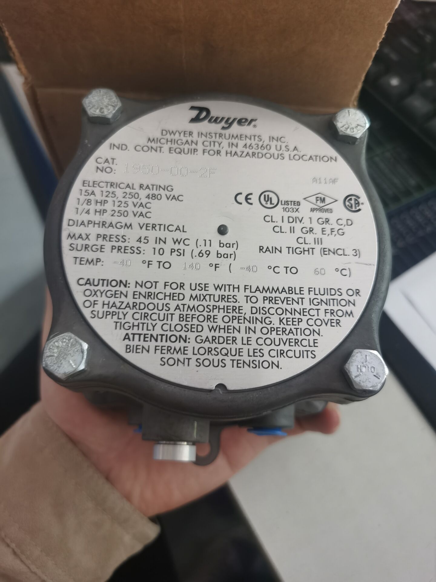 US DWYER Dewer 1950-00-2F 1950-1-2F 1950-5-2F 1950-5-2F-proof differential switch-Taobao