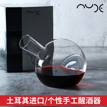 Import Artisanal personality Crystal glass decanter red wine suit Home European style Grape Trumpet Luxury Pot big number