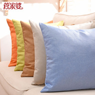 Màu rắn đơn giản hiện đại gối đệm lớn sofa vành đai eo xe đệm thắt lưng gối giường gối mà không có lõi