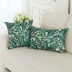 Phòng khách cây xanh sofa eo gối pillowcase cushion cover pillowcase mà không cần lõi lại đệm tựa lưng gối