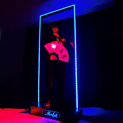 Bar luminous point stage jumping stage ktv nightclub LED point dance stick three-dimensional stainless steel movable frame stage