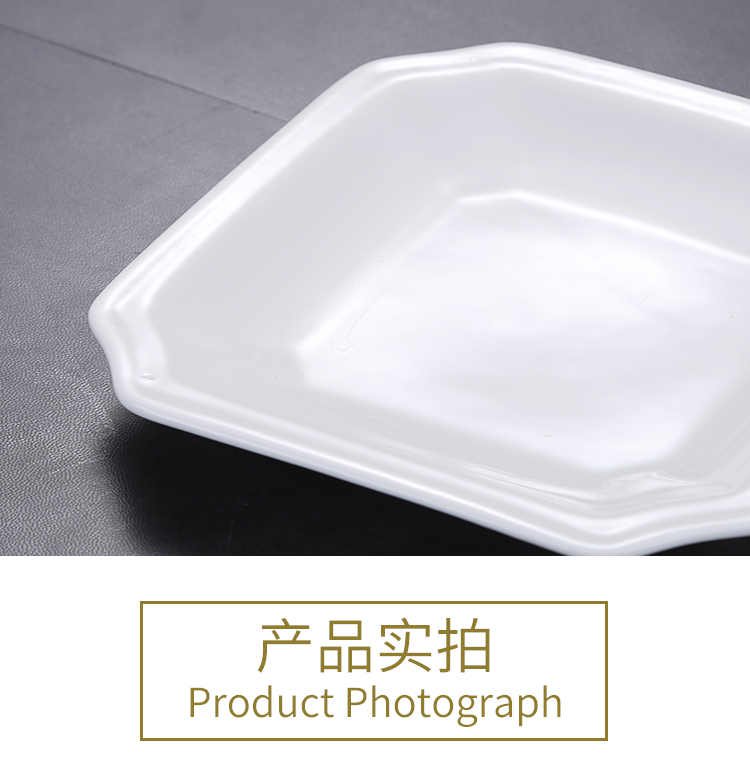 Sugar water bowl dessert to use creative pure white ceramic tableware suit square bowl of rice bowls of soup bowl of porridge bowl bowl of steamed dense eggs