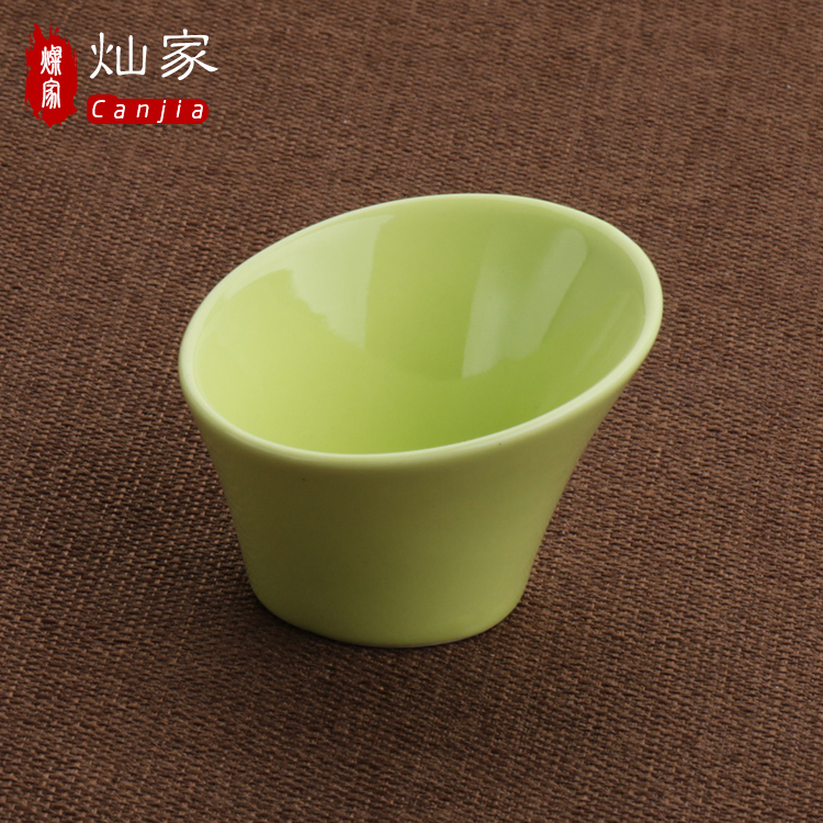 Can is home creative ceramic hypotenuse Japanese Korean express bowl of sauce dish dish dish vinegar dish of soy sauce flavor dishes