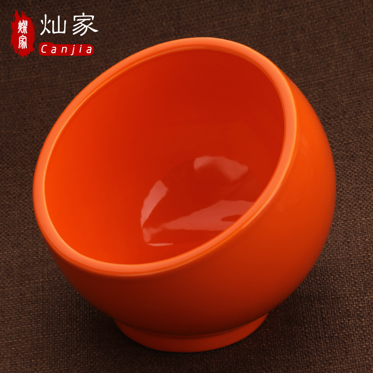 Can is home ceramic spherical creative snack cup shaped bowl bowl dessert buffet seasoning cup to use color to use