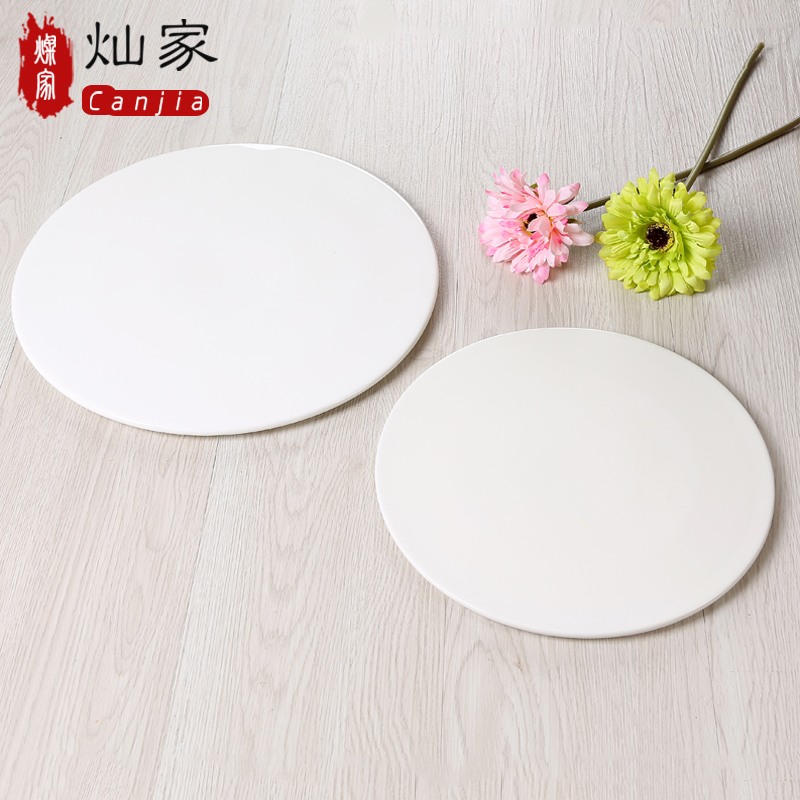 Creative ceramic dish dish dish plates disc plate beefsteak disc white fish dish platter tableware dessert plate