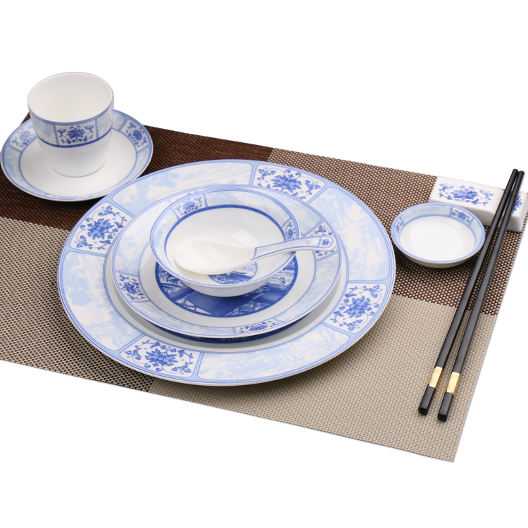 European home plate beefsteak plate creative ceramic dishes suit Japanese dish hotel cutlery set