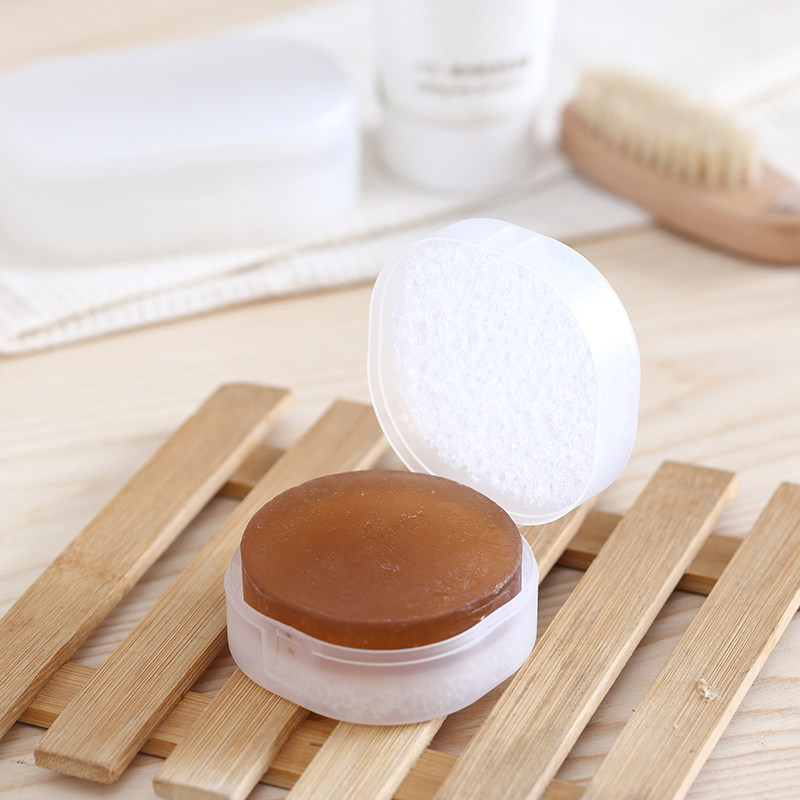 Extraordinary Home Creative Travel With Lid Soap Case Bathroom Suction Sponge Drain Soap Box Holder Portable Little Soap Box
