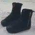 Mùa thu và mùa đông cao giúp cộng với đôi giày nhung ấm áp của phụ nữ giày converse cao cổ Giày cao gót