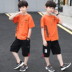 Trẻ em trai chiếc váy mùa hè phù hợp với 2020 mới mùa hè lớn boy boy Yangqi Hàn Quốc phiên bản của hai mảnh thủy triều đẹp trai. 