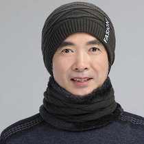 Warm in winter middle-aged and elderly thickened cold-proof wool knitted mens hat father grandfather ear protection and velvet hat