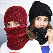 Winter hat children warm and suede thickened knit hat winter Youth casual cute Baotou Mao Line hat Han version of the tide