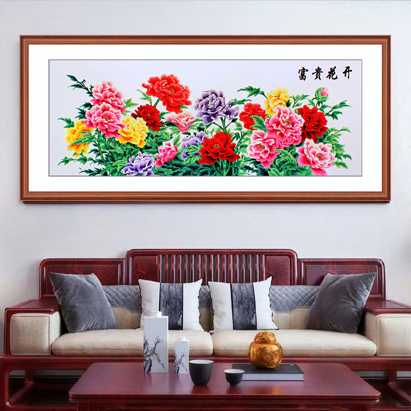 苡沫绣牡丹花手工刺绣挂画适合哪些场合摆放？探寻2026中式家居装饰新趋势