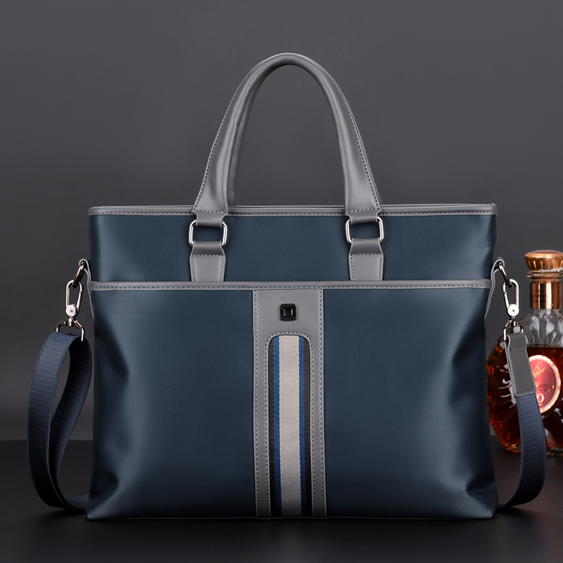 Male Bag Oxford Boumen Handbag Bag Business Casual Single Shoulder Slanted Satchel Canvas BRIEFCASE Briefcase Cross Korean Edition Tide