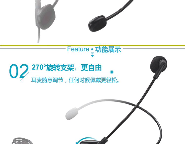 Micrô tai nghe Megaphone Có thể đặt micrô tai nghe nhỏ có dây có thể xoay 270 ° trên máy tính để bàn mic máy tính