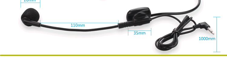 Micrô tai nghe Megaphone Có thể đặt micrô tai nghe nhỏ có dây có thể xoay 270 ° trên máy tính để bàn mic máy tính