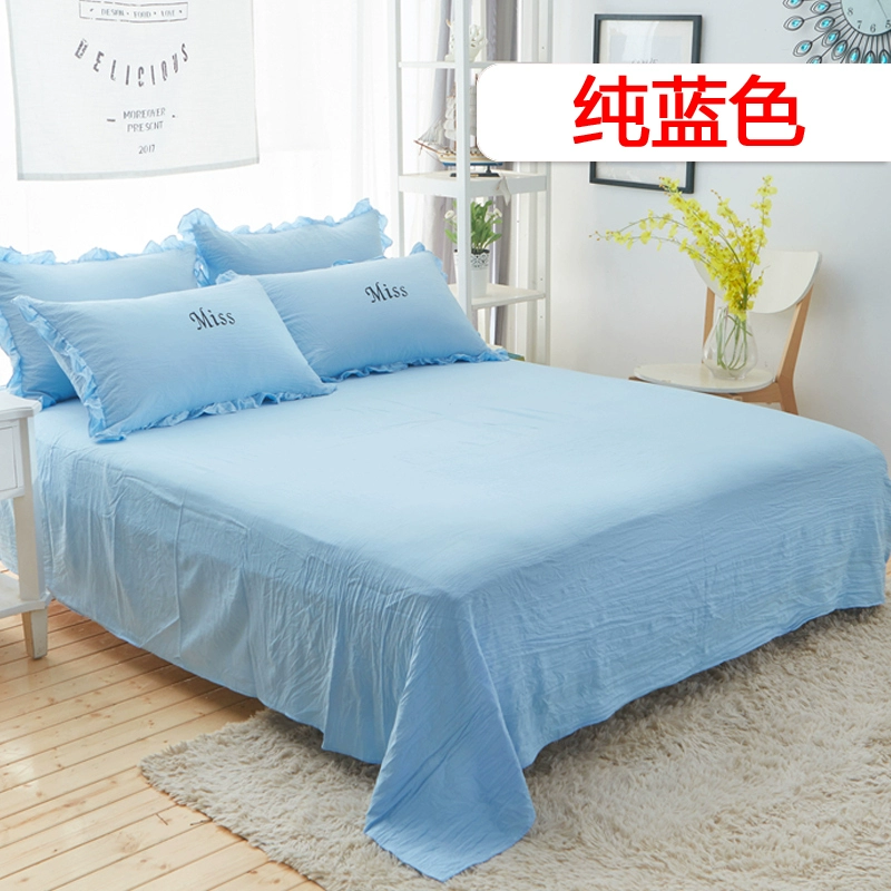 Giường ga giường li phần đơn sinh viên ký túc xá giường đơn 1,8 mét 1,5m phim hoạt hình 1,2 quilt in gió - Khăn trải giường