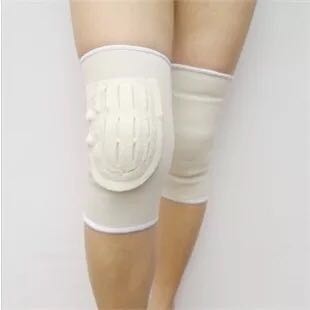 包邮护膝 弹力毛毡白色 运动关节保暖老寒腿男女通用摩托车护具