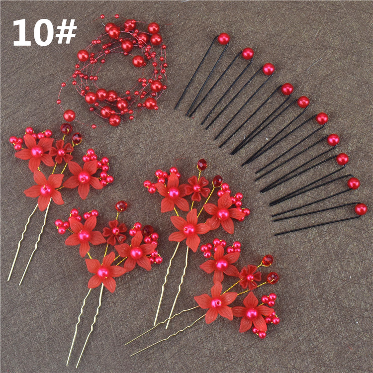 Bridal tiara head flower tạo kiểu tóc phụ kiện cưới trang sức cưới váy photo studio ảnh phụ kiện dây buộc tóc