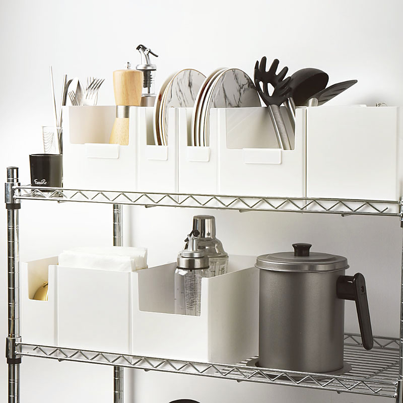 Cabinet collection box Japanese kitchen cabinet desktop cosmetics drawer partition panel mask box simple skin care package