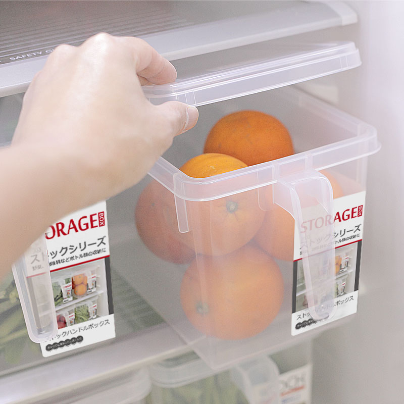 Japanese refrigerator containing box Refreshing Box Drawer Type Plastic Refrigerated Frozen Finishing Basket Plastic Fruit Vegetables
