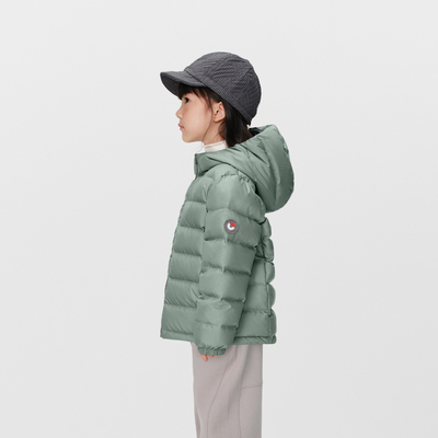 Nanny Goose Children's down Jacket Short Hooded Warm Coat for Older Kids Ultra-Light Soft Comfortable Thin Winter Jacket — 6