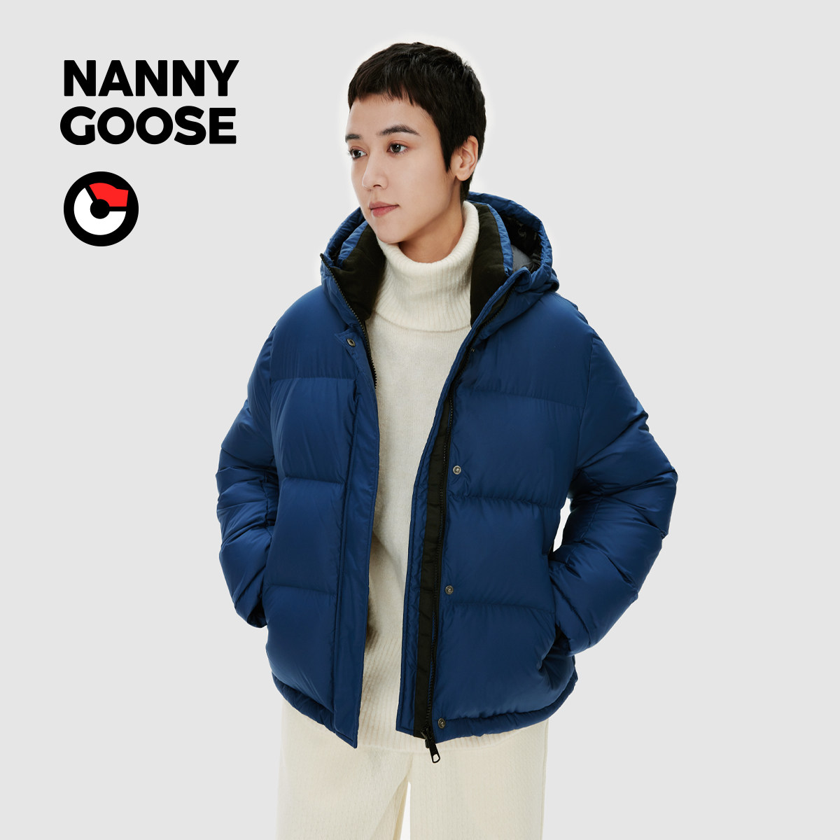 Nanny Goose Lady Down Clothing Woman Thickened Jacket Fashion Short bread Windproof Warm Winter Dress-Taobao