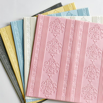 Net red 3d three-dimensional wall stickers living room bedroom wall skirt wallpaper background wall waterproof self-adhesive wallpaper tiles self-sticking stickers