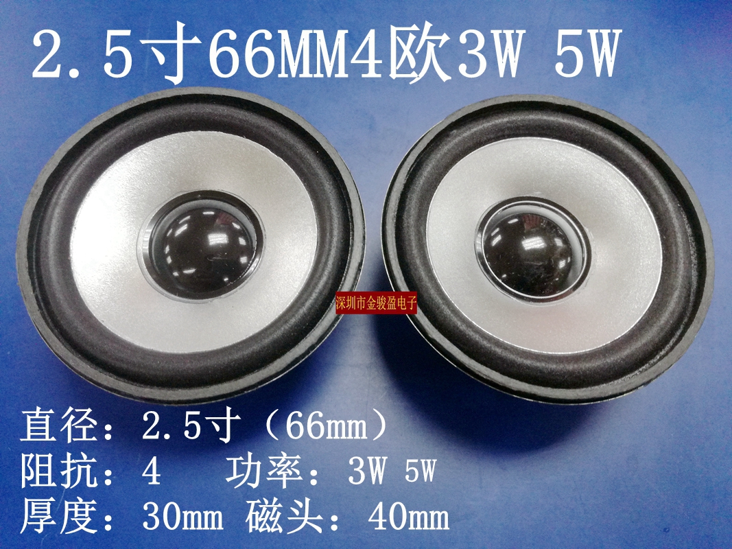 High quality and highly sensitive 2 5 inch 66MM round external magnetic 4 Euro 3W5W bubble edge full range speaker speaker