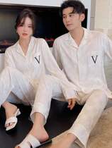 2022 pyjamas female silk long sleeve long pants brief approachable pure color Young Vimee Residentsuit suit
