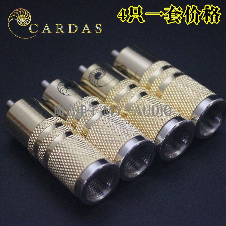 Original Cardas CARDAS Kardasz Plated Guy RCA Lotus Head Signal Wire Plug Audio Head Wiring Terminal