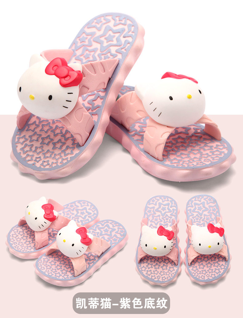 Pantoufles enfants en autre HELLO KITTY pour été - semelle autre - Ref 986484 Image 20