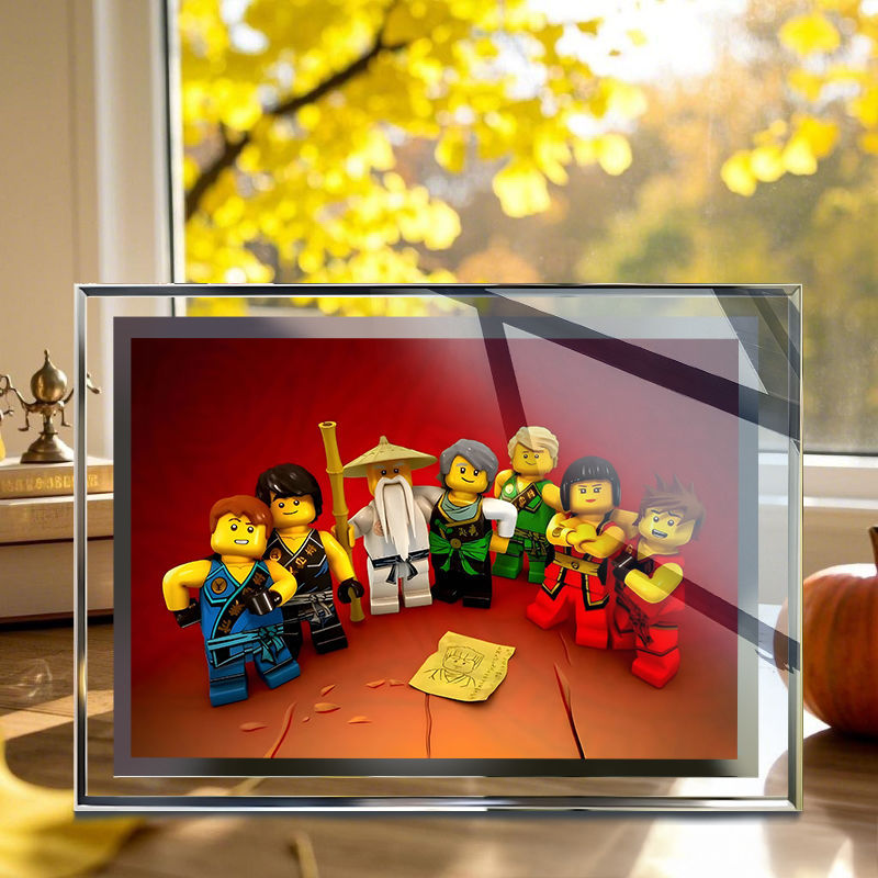 Lego Ninjago Peripheral Ninjago Book Crystal Glass Photo Frame Authentic Ornament Gift for Friends Niche