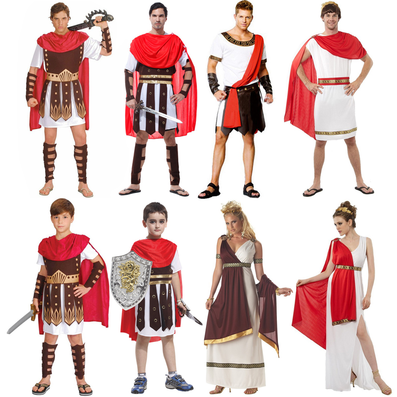 Italian Caesar costume Halloween adult men and women Roman Spartan warrior cosplay costumes