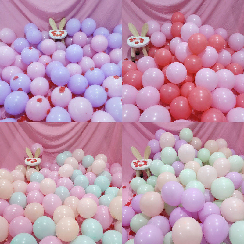 Macaron color balloon children's cartoon decoration baby birthday party wedding new house wedding room scene layout balloon