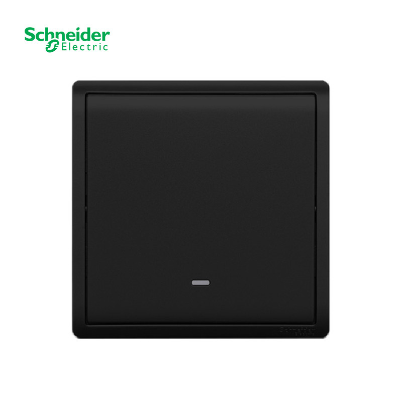 Schneider switch socket Fengshang series Xieyi black open multi-control midway switch, middle switch 86