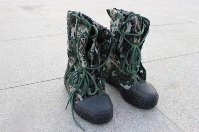 Bottes militaires pour homme en toile - Ref 1400970 Image 10