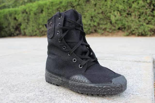 Boots militaires pour homme en toile - Ref 1399914 Image 8