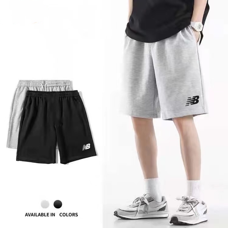 Nb Summer Thin Sports Shorts Pure Cotton Men's Loose Running Basketball Casual Knit Mid-Length Shorts Trendy Nb Summer Thin Sports Shorts Pure Cotton Men's Loose Running Basketball Casual Knit Mid-Length Shorts Trendy