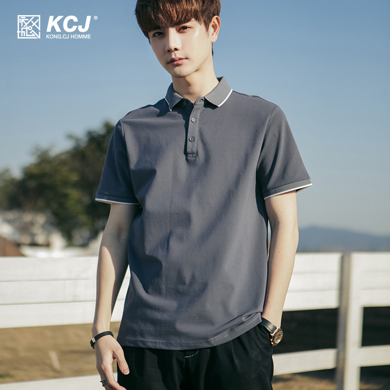 polo shirts men casual 2022 summer new business turtlenecks short sleeves T-shirts men's summer loaded with thin clothes