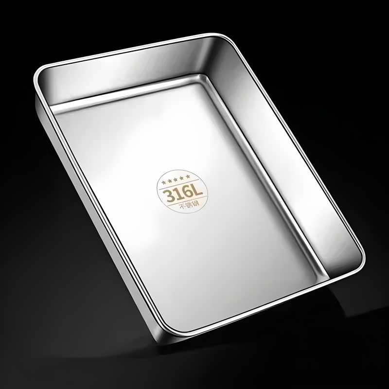 Stainless Steel Square Plate, Cold Dish Plate, Preparation Plate, Fast Food Plate, Display Plate, Braised Meat Plate, Cooked Food Plate, Duck Neck Plate, Barbecue Plate, Rice Plate