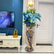 Floor-to-ceiling large vase simulation floral set flower arrangement living room decoration flower decoration Home decoration European American