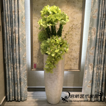 Shell floor-to-ceiling large vase set flower vase dried flower arrangement decoration living room entrance European-style modern decoration floral art