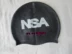 2019 NSA silicone không thấm nước mũ bơi nữ màu trắng trẻ em thiết bị bơi nam màu rắn không cuốc - Mũ bơi mũ bơi speedo Mũ bơi