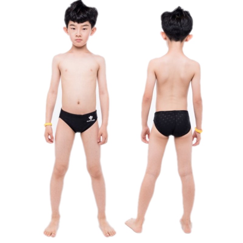 Trẻ em quần bơi bé trai quần bơi chuyên nghiệp trẻ lớn đào tạo cạnh tranh boyshort bé trai da cá mập bơi nhanh khô bikini đi biển